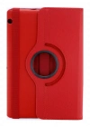 Newface Huawei MediaPad T3 10 / 9.6 Kılıf 360 Tablet Deri Kılıf - Kırmızı