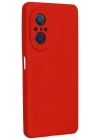 Newface Huawei Nova 9 SE Kılıf Nano içi Kadife Silikon - Kırmızı