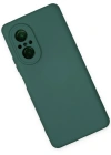 Newface Huawei Nova 9 SE Kılıf Nano içi Kadife Silikon - Koyu Yeşil