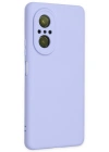 Newface Huawei Nova 9 SE Kılıf Nano içi Kadife Silikon - Lila