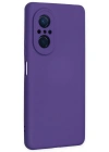 Newface Huawei Nova 9 SE Kılıf Nano içi Kadife Silikon - Mor