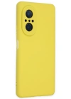Newface Huawei Nova 9 SE Kılıf Nano içi Kadife Silikon - Sarı