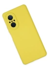 Newface Huawei Nova 9 SE Kılıf Nano içi Kadife Silikon - Sarı