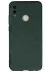 Newface Huawei P Smart 2019 Kılıf Nano içi Kadife Silikon - Koyu Yeşil