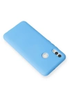 Newface Huawei P Smart 2019 Kılıf Nano içi Kadife Silikon - Mavi