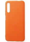 Newface Huawei P Smart Pro / Y9S Kılıf Nano içi Kadife Silikon - Turuncu