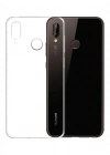 Newface Huawei P20 Lite Kılıf Lüx Şeffaf Silikon