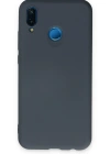 Newface Huawei P20 Lite Kılıf Nano içi Kadife Silikon - Gri