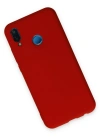 Newface Huawei P20 Lite Kılıf Nano içi Kadife Silikon - Kırmızı
