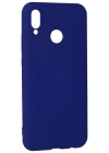 Newface Huawei P20 Lite Kılıf Nano içi Kadife Silikon - Koyu Mavi