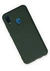 Newface Huawei P20 Lite Kılıf Nano içi Kadife Silikon - Koyu Yeşil