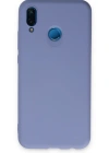 Newface Huawei P20 Lite Kılıf Nano içi Kadife Silikon - Lila