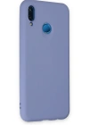 Newface Huawei P20 Lite Kılıf Nano içi Kadife Silikon - Lila