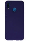 Newface Huawei P20 Lite Kılıf Nano içi Kadife Silikon - Mor