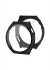 Newface Huawei Watch GT2 42mm Dota Camlı Kasa Ekran Koruyucu - Siyah