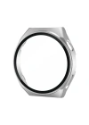 Newface Huawei Watch GT3 46mm Dota Camlı Kasa Ekran Koruyucu - Gümüş