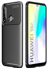 Newface Huawei Y6P Kılıf Auto Focus Karbon Kapak - Siyah