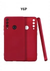 Newface Huawei Y6P Kılıf First Silikon - Bordo