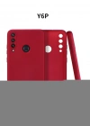 Newface Huawei Y6P Kılıf First Silikon - Bordo