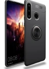 Newface Huawei Y6P Kılıf Range Yüzüklü Silikon - Siyah
