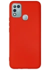 Newface İnfinix Hot 10 Play Kılıf Nano içi Kadife Silikon - Kırmızı