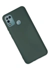 Newface İnfinix Hot 10 Play Kılıf Nano içi Kadife Silikon - Koyu Yeşil