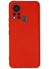 Newface İnfinix Hot 11s Kılıf Nano içi Kadife Silikon - Kırmızı