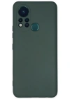 Newface İnfinix Hot 11s Kılıf Nano içi Kadife Silikon - Koyu Yeşil