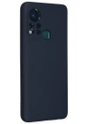 Newface İnfinix Hot 11s Kılıf Nano içi Kadife Silikon - Lacivert