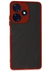 Newface İnfinix Hot 30 4G Kılıf Montreal Silikon Kapak - Kırmızı