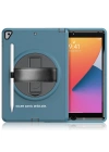 Newface iPad 10.2 (7.nesil) Kılıf Hand Strap Tablet Kılıfı - Turkuaz