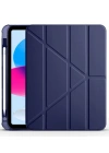 Newface iPad 2022 10.9 (10.nesil) Kılıf Kalemlikli Mars Tablet Kılıfı - Lacivert