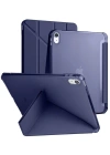 Newface iPad 2022 10.9 (10.nesil) Kılıf Kalemlikli Mars Tablet Kılıfı - Lacivert