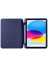 Newface iPad 2022 10.9 (10.nesil) Kılıf Kalemlikli Mars Tablet Kılıfı - Lacivert