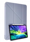 Newface iPad 2022 10.9 (10.nesil) Kılıf Kalemlikli Mars Tablet Kılıfı - Lila