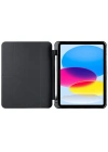Newface iPad 2022 10.9 (10.nesil) Kılıf Kalemlikli Mars Tablet Kılıfı - Siyah