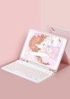 Newface iPad 2022 10.9 (10.nesil) Kılıf KC01 Smart Klavyeli Tablet Kılıfı - Pembe
