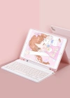Newface iPad 5 Air 9.7 Kılıf KC01 Smart Klavyeli Tablet Kılıfı - Pembe