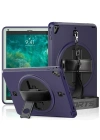 Newface iPad 5 Air 9.7 Kılıf Strap-C Otterbox Tablet Kapak - Lacivert