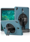 Newface iPad 5 Air 9.7 Kılıf Strap-C Otterbox Tablet Kapak - Mavi