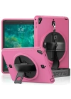 Newface iPad 5 Air 9.7 Kılıf Strap-C Otterbox Tablet Kapak - Pembe