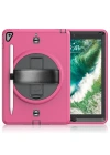 Newface iPad 5 Air 9.7 Kılıf Strap-C Otterbox Tablet Kapak - Pembe