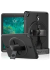 Newface iPad 5 Air 9.7 Kılıf Strap-C Otterbox Tablet Kapak - Siyah