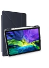 Newface iPad Air 4 10.9 Kılıf Kalemlikli Mars Tablet Kılıfı - Lacivert