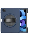 Newface iPad Pro 11 (2018) Kılıf Hand Strap Tablet Kılıfı - Lacivert
