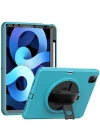 Newface iPad Pro 11 (2018) Kılıf Hand Strap Tablet Kılıfı - Turkuaz