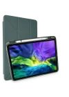 Newface iPad Pro 11 (2018) Kılıf Kalemlikli Mars Tablet Kılıfı - Koyu Yeşil