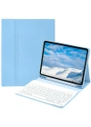 Newface iPad Pro 11 (2022) Kılıf KC01 Smart Klavyeli Tablet Kılıfı - Açık Mavi