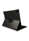 Newface iPad Pro 12.9 (2021) Kılıf 360 Tablet Deri Kılıf - Siyah