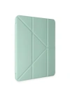 Newface iPad Pro 12.9 (2021) Kılıf Kalemlikli Mars Tablet Kılıfı - Açık Yeşil